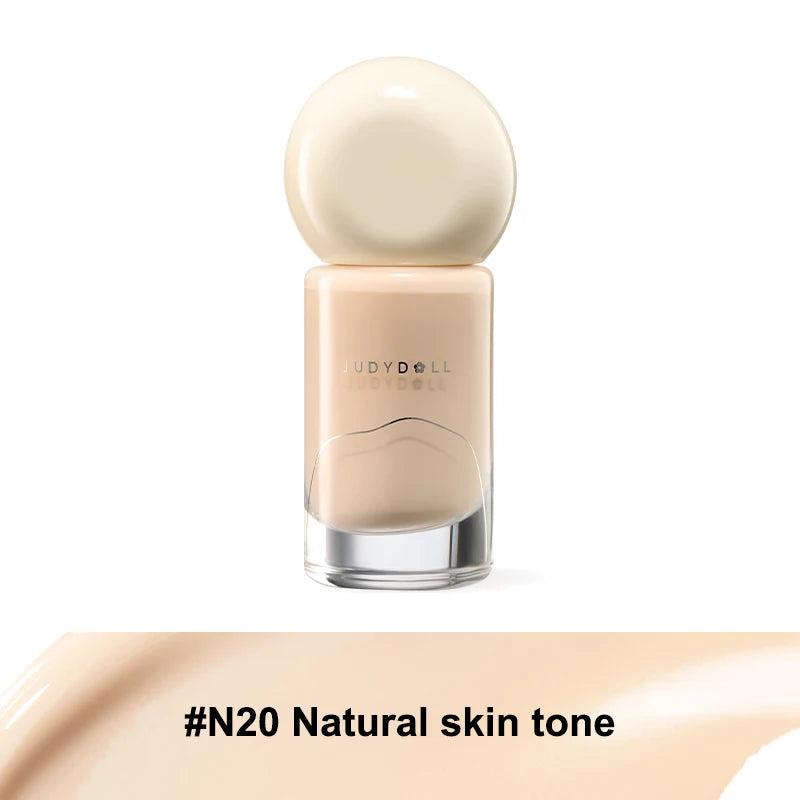 Judydoll Oil-Control Foundation, Long-Lasting, Matte Finish, Full Coverage, Oil-Free, Sweat-Proof, Flawless Skin, Oil Skin