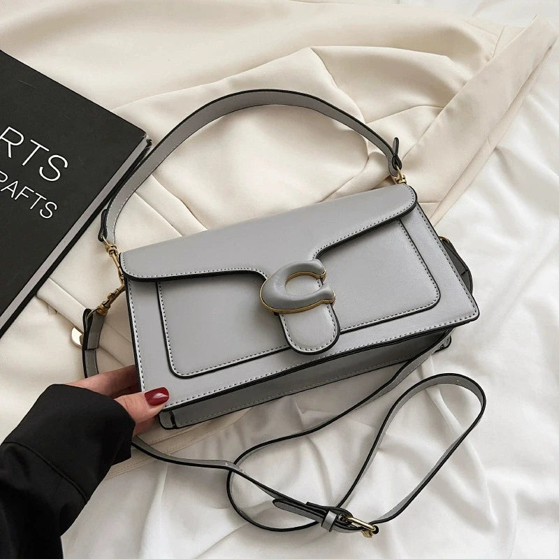 Luxury Fashion Women's Chain Handbag PU Leather Girls Shoulder Messenger Bag Brand lightweight Commuting Bag Tassel Square Bag