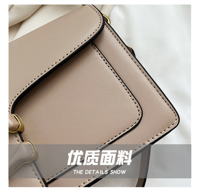 Luxury Fashion Women's Chain Handbag PU Leather Girls Shoulder Messenger Bag Brand lightweight Commuting Bag Tassel Square Bag