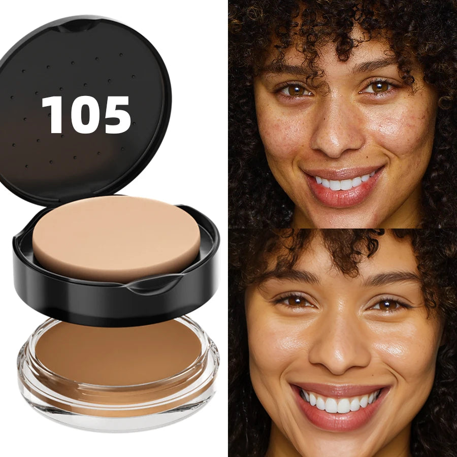 9-Color High Coverage 1pc Foundation Concealer Cover Anti Dark Circle Freckle Long Lasting Waterproof BB Cream Face Makeup Base