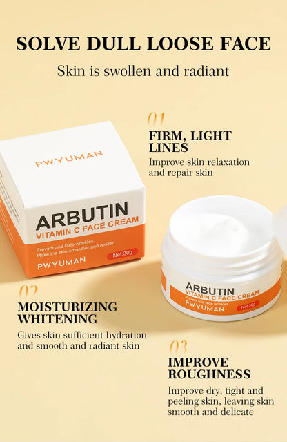 Vitamin C Whitening Freckles Cream Remove Dark Spots Melasma Niacinamide Lighten Melanin Anti-aging Brighten Skin Care Products