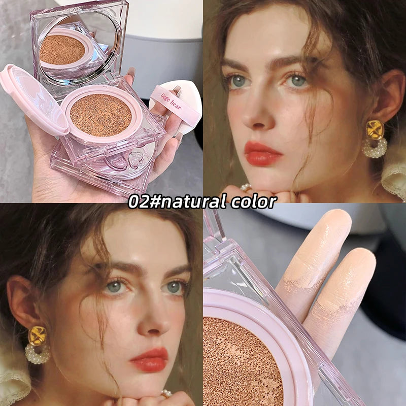 Gege Bear Moisturizing Air Cushion Cream Light Natural Clear Liquid Foundation Brightens Skin Tone Air Cushion BB Cream