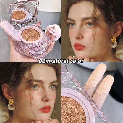 Gege Bear Moisturizing Air Cushion Cream Light Natural Clear Liquid Foundation Brightens Skin Tone Air Cushion BB Cream