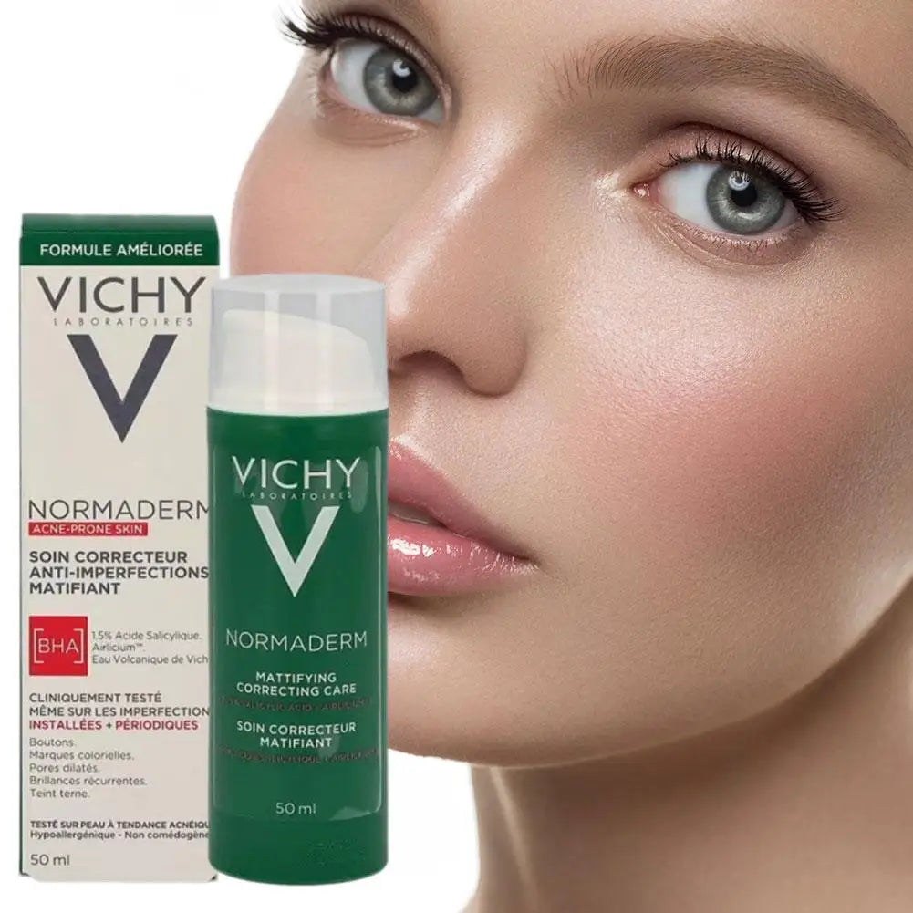VICHY Flawless Acne Moisturizing Acne Cream Oil Control Facial Repair Soothing And Rejuvenation Skin Care Lotion Women Beauty