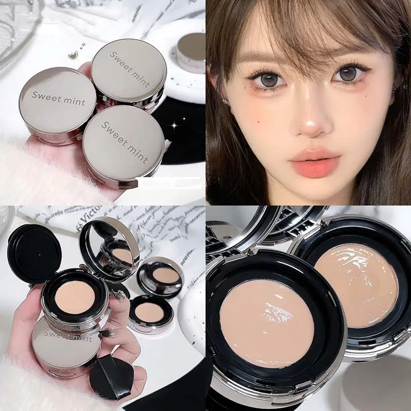 Sweet Mint Moisturizing Foundation Cream Air Cushion Makeup base Brighten Face Natural Hydrating Concealer Foundation For Woman
