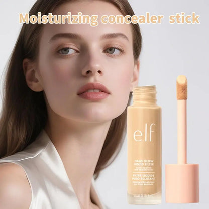 Moisturizing Concealer Stick For Sensitive Skin Hydrating High Pigment Coverage Rotating Portable Wand Lightweight Long Lasting