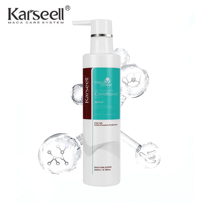 Original Karseell Volume Shampoo and Conditioner Argan Oil Moisturizing Smooth Leave in Cream Curl Defining Cream Hair Care Set