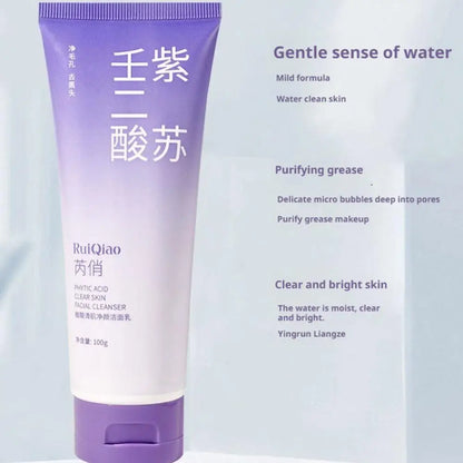 Perilla Essence Facial Cleanser Deep Cleaning Gentle Oil Control Refreshing Acne Removal Shrink Pores Cleanser Face Skin Care