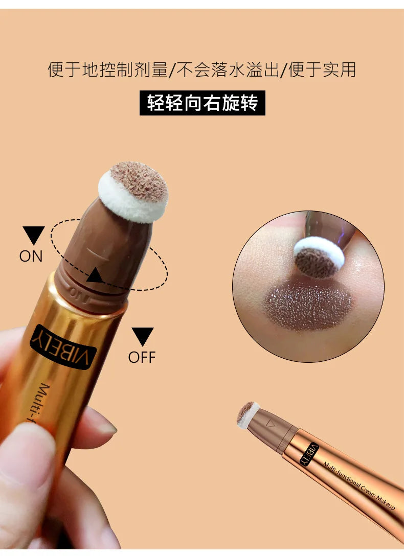 VIBELY High-gloss Concealer and Contouring Stick, brightening, three-dimensional, slimming face, Shadow Blush, multi-functional