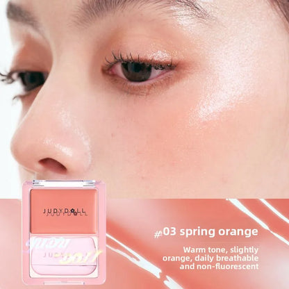 Judydoll Dewy Water Glow Cream Blush & Highlighter Stick Palette - Multi-Use, Buildable Color, Blurring Airy Effect for Face