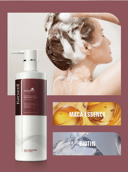 Original Karseell 500ml Moisture Shampoo Argan Oil  Moisturizing Smooth Shampoo Hair Care Set 1/2/3pcs for Dry and Damaged Hair