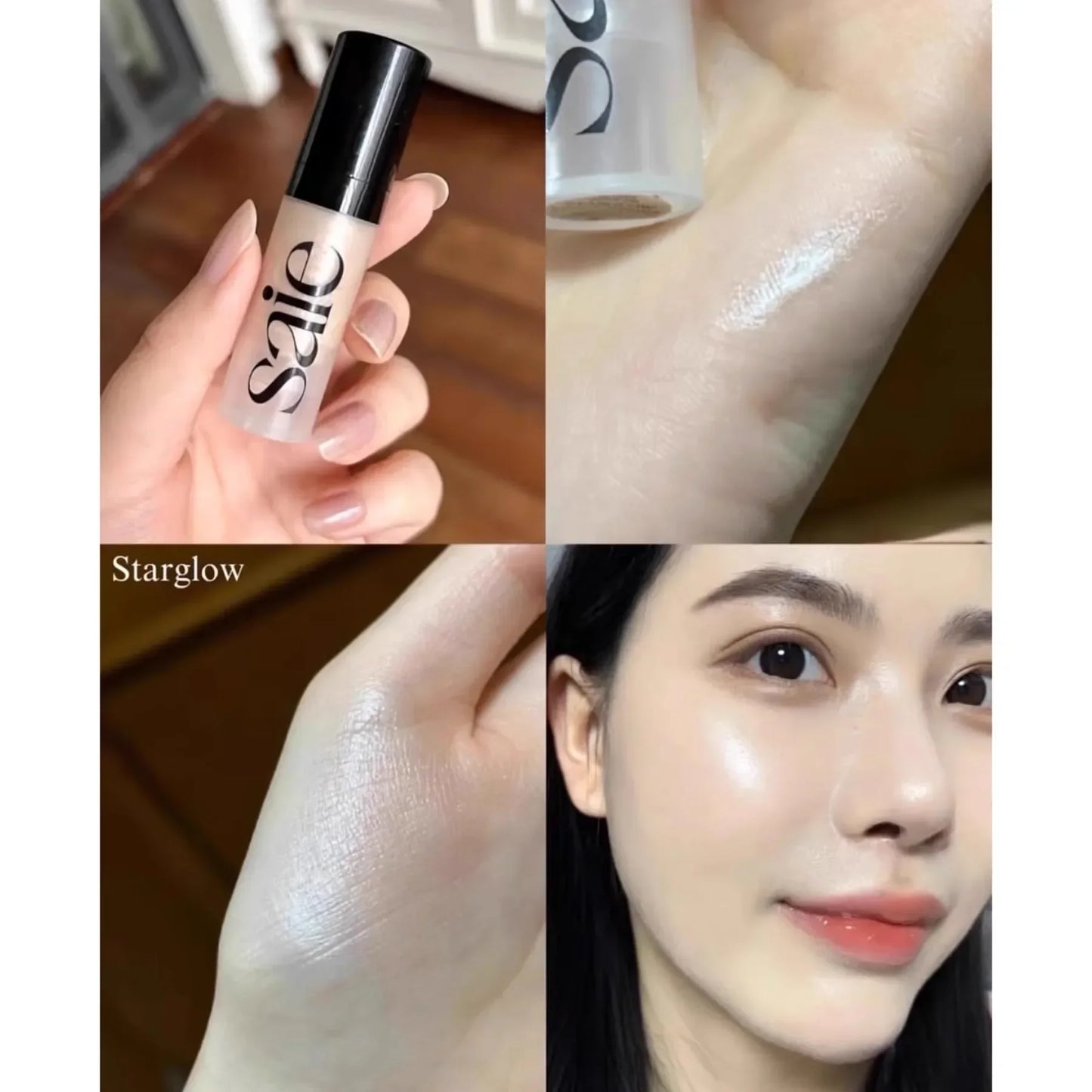 15ml Liquid Highlighter Sample liquid  Glowy Super Gel Charming Face Shadow Highlighting Fluid Saie Natural Makeup  foundation