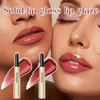 Hourglass Solid Lip Glaze Moisturizing Mirror Shine Lipstick Multi-color Suitable for Different Occasions and Makeup Looks