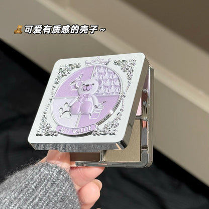 Eyeshadow Palette Blush Highlight Makeup Pearly Highgloss Shimmer Pink Brown Earth Color Fine Sequins Eye Shadow