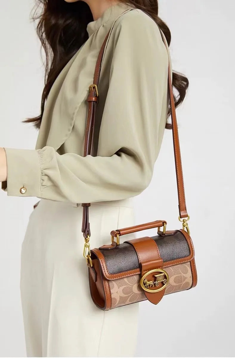 Luxury brand women's bag high-end designer 2024 new autumn and winter plush handbag single shoulder crossbody small square bag