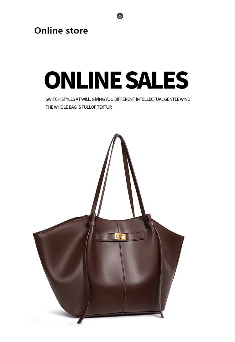 Branded Designer Shoulder Tote Bags For Women Soft PU Leather Big Capacity Shopper Tote Underarm 2025 Luxury Designer Handbags