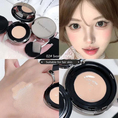 Sweet Mint Moisturizing Foundation Cream Air Cushion Makeup base Brighten Face Natural Hydrating Concealer Foundation For Woman