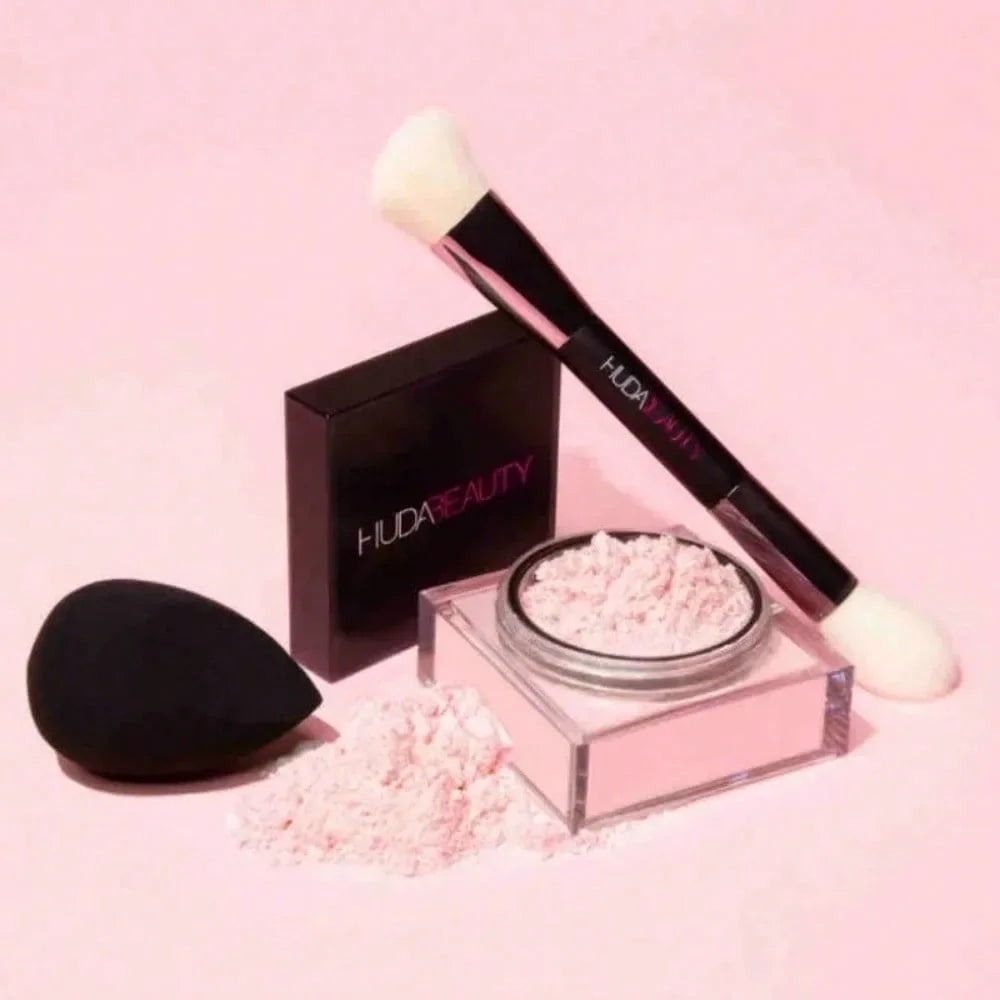 2025 Loose Baking Setting Powder Oil Control Natural Face Matte HUDA Waterproof BrighTening Loose Powder Makeup Cosmetics