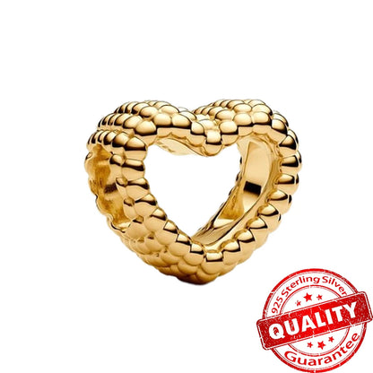 Gorgeous 925 Sterling Silver Stones & Enamel Clip Beads & Seahorse Dangle Charm Fits Bracelet For Women Gold Necklace Pendant