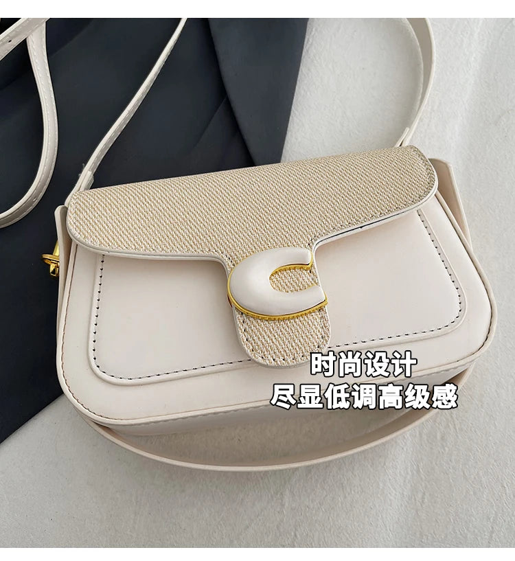 Stylish Quilted Women Messenger Bag - Waterproof Leather Crossbody Shoulder Bag With Adjustable Chain For Travel & Shopping