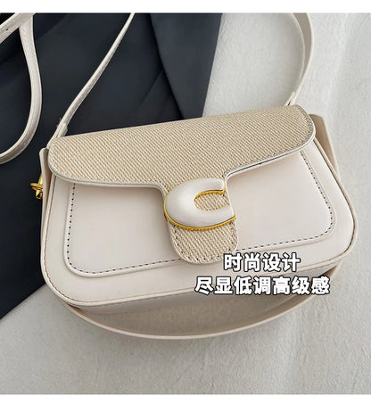 Stylish Quilted Women Messenger Bag - Waterproof Leather Crossbody Shoulder Bag With Adjustable Chain For Travel & Shopping