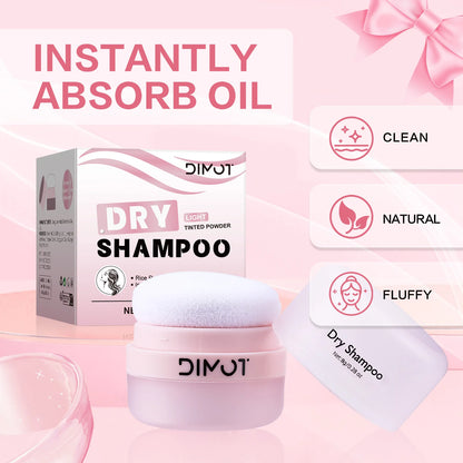 DIMOT 8g Natural Dry Shampoo Powder Instant Oil Absorbing Hair Fluffy Spray Travel Size Suitable for Busy Lifestyle | All Hairs