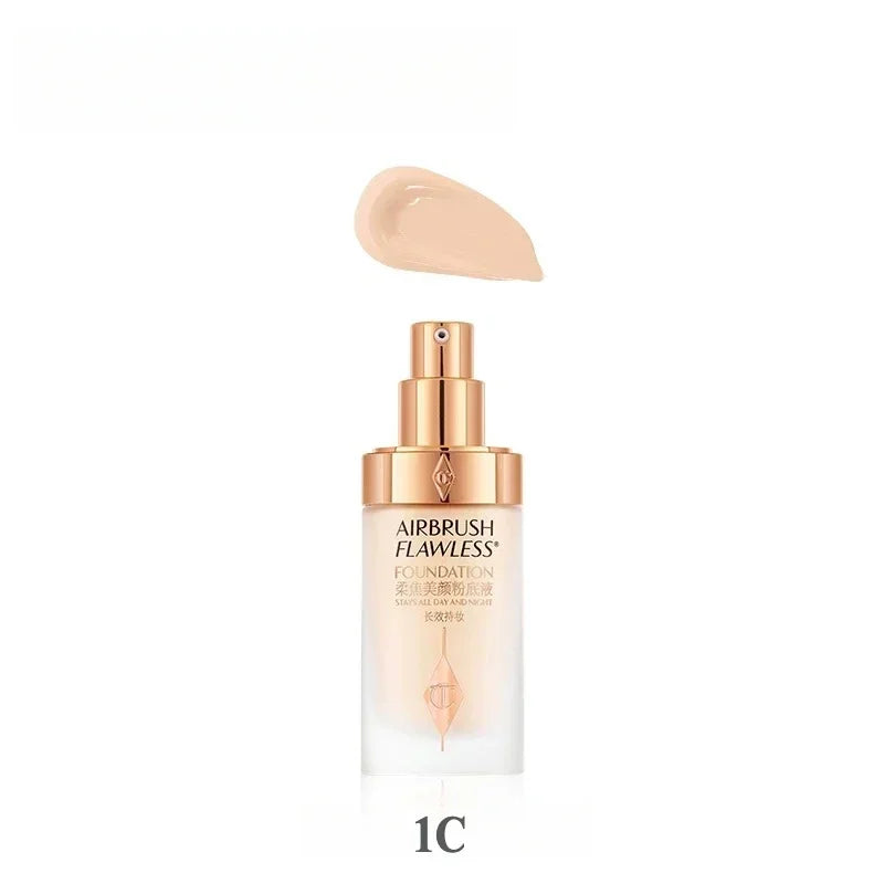 30ml C Soft Focus Beauty Red Carpet Liquid Foundation Long Lasting Concealer Blend Oil Skin Lasting Oil Control