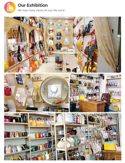 Ladysky Top Product Fashion Women's Tote Bag with Belt Super Personalized Metal Letter Handbag Printed Ladies Shoulder Bag 36 cm