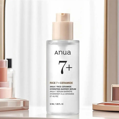 Anua Peach Rice Ceramide Skincare For Daily Defense All Skin Hydrating SPF Sunscreen Barrier Repair Essence Protect Nourish Skin