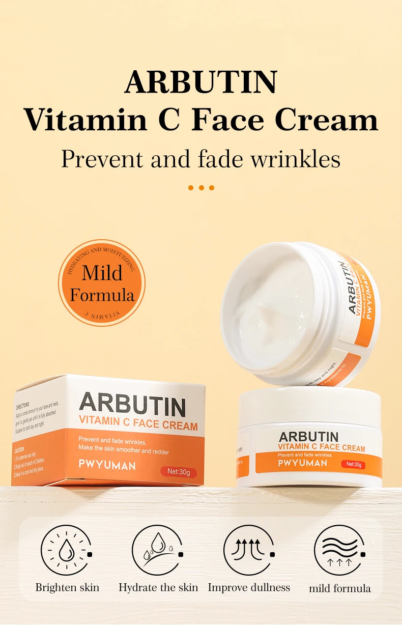 Vitamin C Whitening Freckles Cream Remove Dark Spots Melasma Niacinamide Lighten Melanin Anti-aging Brighten Skin Care Products
