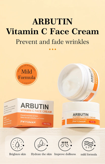 Vitamin C Whitening Freckles Cream Remove Dark Spots Melasma Niacinamide Lighten Melanin Anti-aging Brighten Skin Care Products