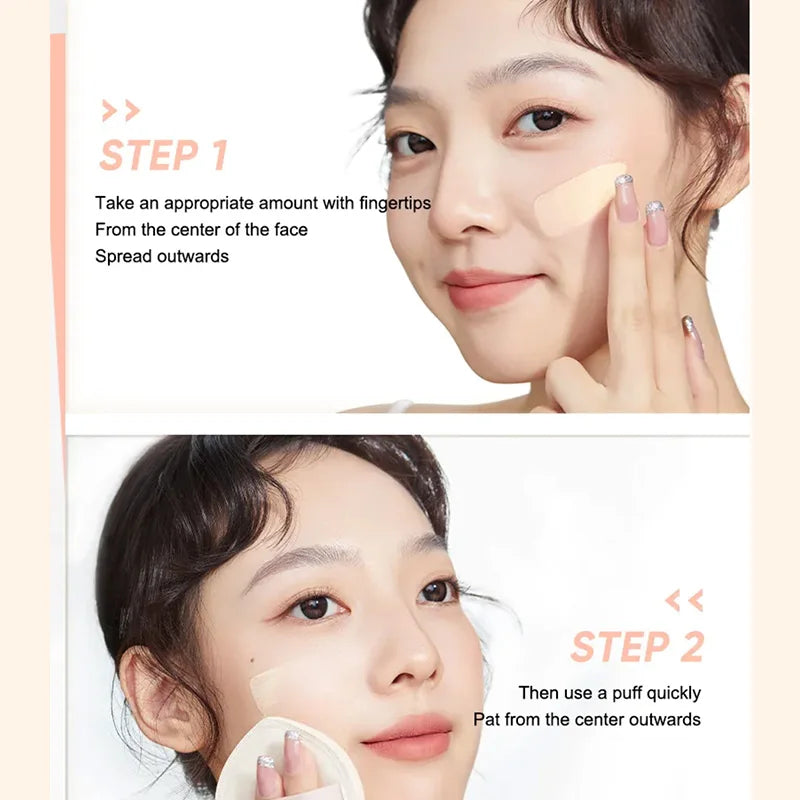 Judydoll Oil-Control Foundation, Long-Lasting, Matte Finish, Full Coverage, Oil-Free, Sweat-Proof, Flawless Skin, Oil Skin