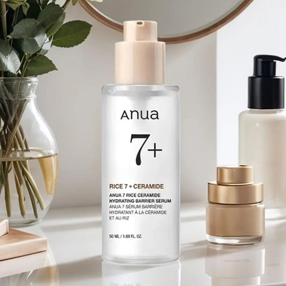 Anua Peach Rice Ceramide Skincare For Daily Defense All Skin Hydrating SPF Sunscreen Barrier Repair Essence Protect Nourish Skin