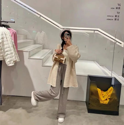 Luxury brand women's bag high-end designer 2024 new autumn and winter plush handbag single shoulder crossbody small square bag