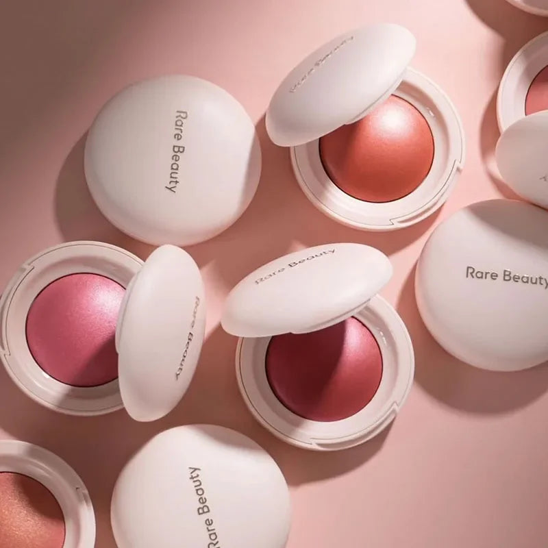 Rare Beauty Dual-use Enlighten Powder Portable Mirror Eyes Cheek Blusher Waterproof Mositure Face Contour Shadow Plump Makeup