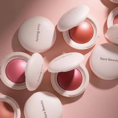 Rare Beauty Dual-use Enlighten Powder Portable Mirror Eyes Cheek Blusher Waterproof Mositure Face Contour Shadow Plump Makeup