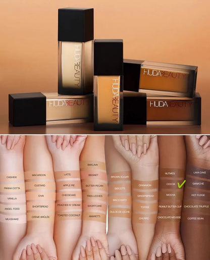 Luxury Makeup Foundation Liquid Flawless Matte Concealer Nourishing Long-Lasting Facial Concealed Pores Fine Breathable Cosmetic