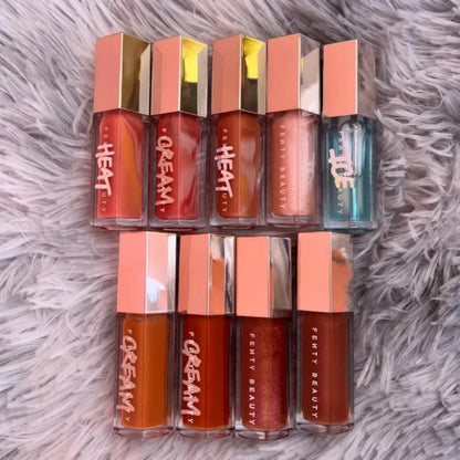 FENTYBEAUTY Cream Lipstick Gloss Bomb HONEY WAFFLES RIRI Sexy Lip Blam Loose Makeup Powder Shiny Lasting Brand High Gloss Repair