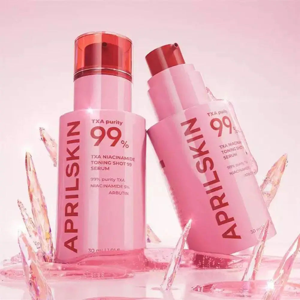 Pink TXA Purity 99% Microneedle Essence Facial Cleanser Toning Shot Serum Niacinamide Deep Cleaning APRILSKIN Korean Facial Skin