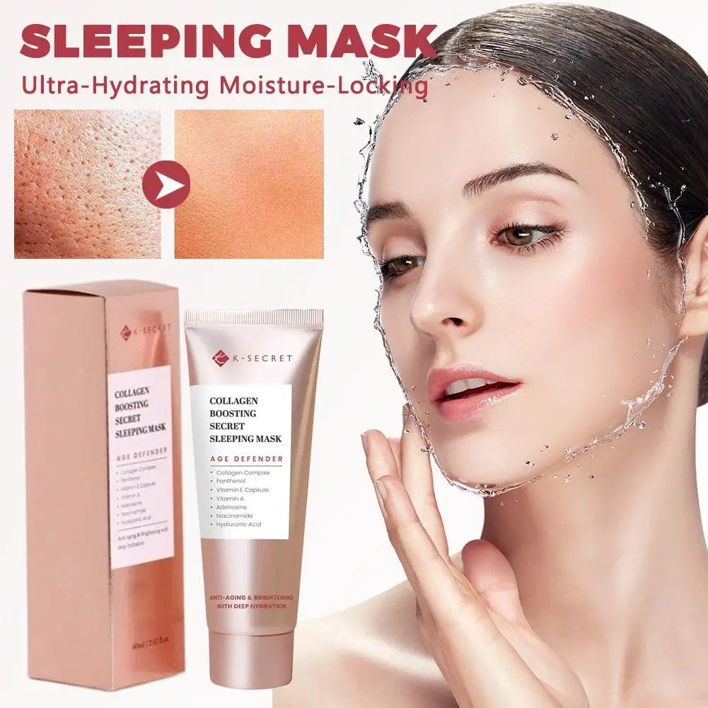 K-SECRET Face Mask Collagen Anti Wrinkle Moisturizer Cream Hydrating Anti-aging Anti Wrinkles Face Mask Cream Facial Skin Care