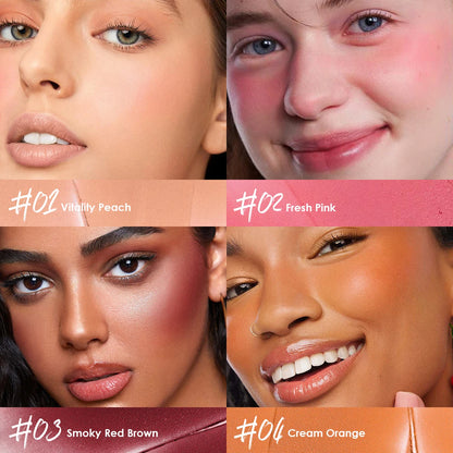 Push-pull Blush Face Coloring Blush Cosmetics Waterproof Blush Cream Long-lasting Waterproof Makeup Cheek Natural Blush Makeup