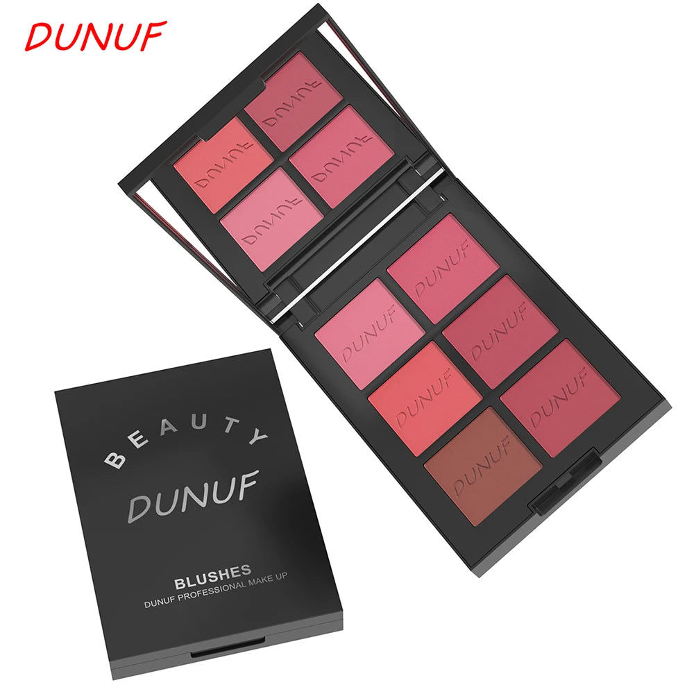Airflow Powder Blush Palette 6 Color Matte Shimmery Highlighter Bronzer Longwearing High Pigment Waterproof Contour Makeup