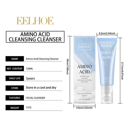 EELHOE Amino Acid Cleansing Cleanser Keep Moisturized Deeply Clean The Pores Remove Dirt Excess Oil Remove Aging Cuticles 120g