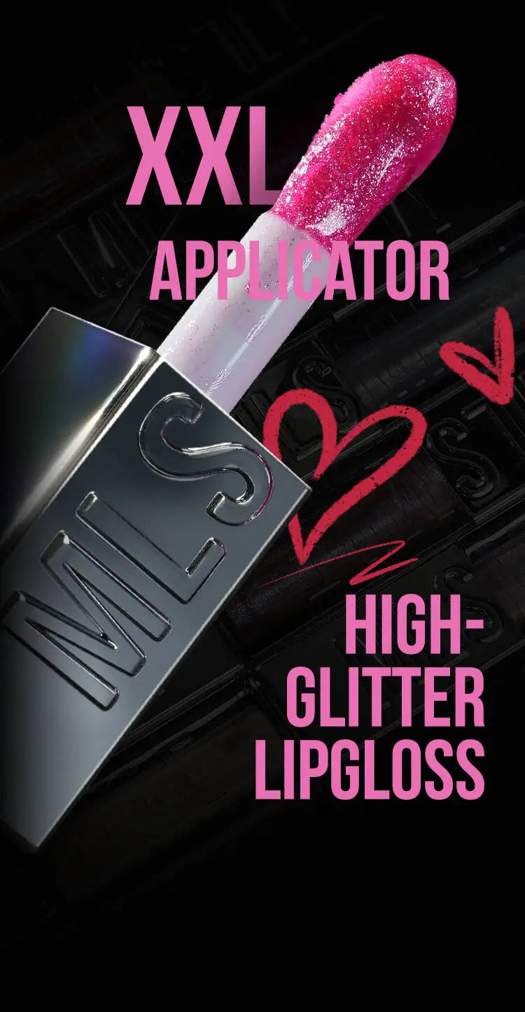 MLSMILE Women's Lipstick 6 Color Flash Lip Glaze Large Brush Head Design Moisten Lip Gloss 2025 New C48C03