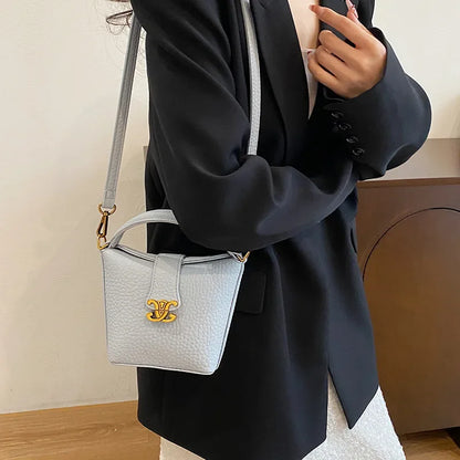 2025 New Arrival! Small Bucket Bag with Chic Design - Lightweight, Versatile Shoulder/Crossbody Carry, Small Fresh Aesthetic