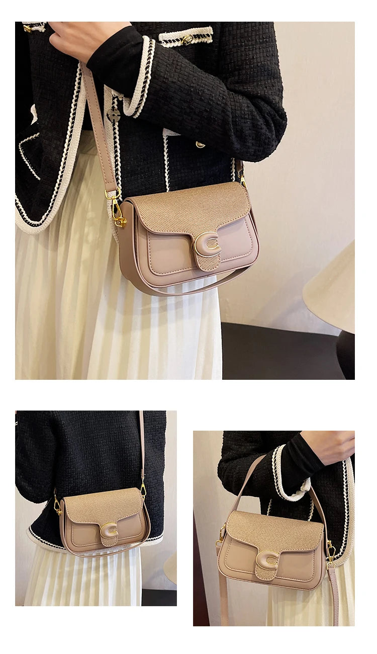 Stylish Quilted Women Messenger Bag - Waterproof Leather Crossbody Shoulder Bag With Adjustable Chain For Travel & Shopping