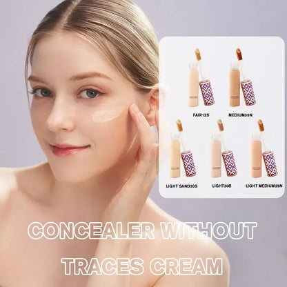 Waterproof Concealer Oil-control Liquid Foundation Covering Black Circles Blemishes Acne Marks Spots Face Contour Natural Makeup