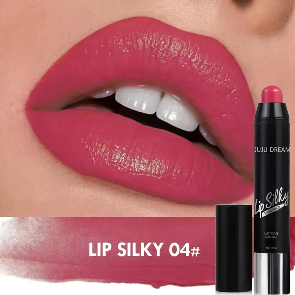 Matte Lipstick Pencil Waterproof Long Lasting Non-Stick Cup Lip Stain Tint Cosmetic Nude Lipstick Pen Makeup Maquillage
