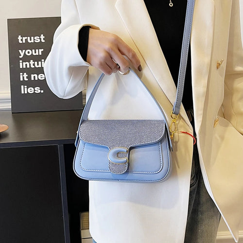 Stylish Quilted Women Messenger Bag - Waterproof Leather Crossbody Shoulder Bag With Adjustable Chain For Travel & Shopping