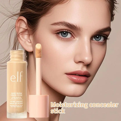 Moisturizing Concealer Stick For Sensitive Skin Hydrating High Pigment Coverage Rotating Portable Wand Lightweight Long Lasting